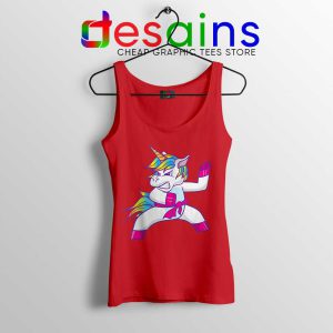 Unicorn Karate Martial Arts Red Tank Top Taekwondo Unicorn Tops