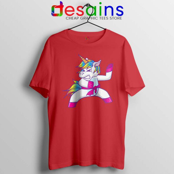 Unicorn Karate Martial Arts Red Tshirt Taekwondo Unicorn Tees