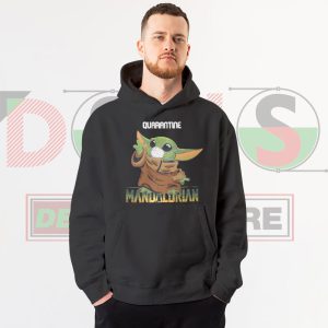 Baby Yoda Quarantine Hoodie with Mask