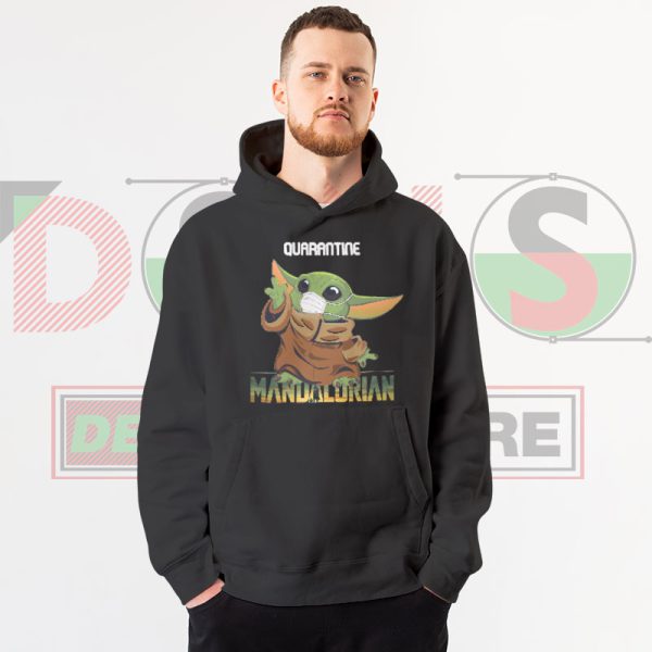 Baby Yoda Quarantine Hoodie with Mask