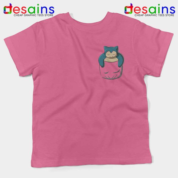Best Pocket Snorlax Pink Kids Tshirt Pokémon Sleep Youth Tees