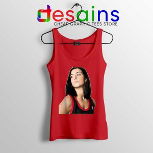 Charli D Amelio All Smiles Red Tank Top TikTok Content Tops