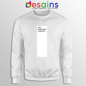 Club Quarantine Merch White Sweatshirt Gabriel & Dresden Sweaters
