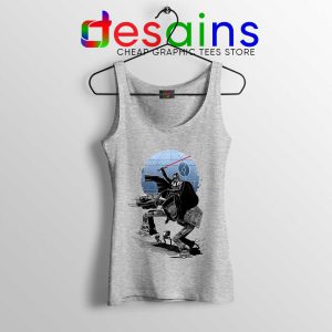 Crossing the Dark Path Sport Grey Tank Top Darth Vader Star Wars Tops