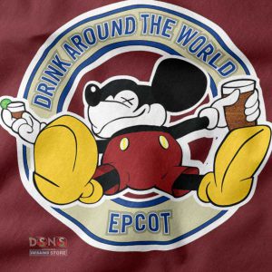 Disney Parody Drinking Shirt – EPCOT Around the World Graphic Tee