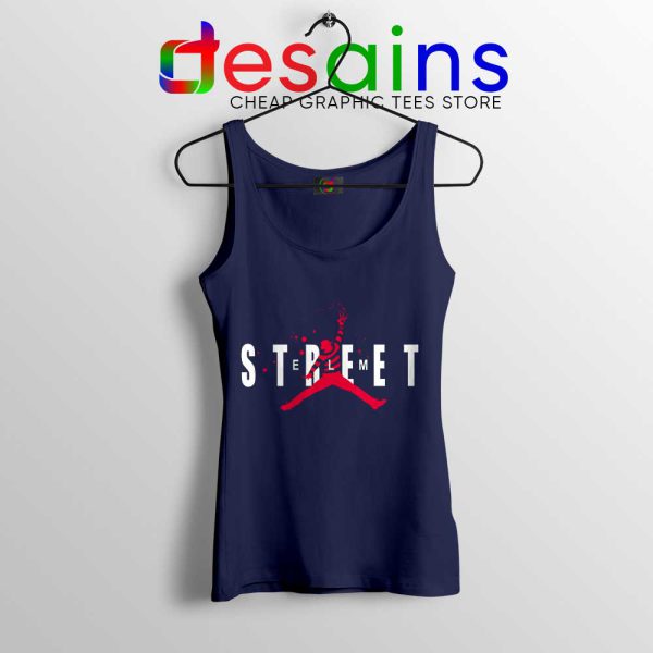 Freddy Air Krueger Navy Tank Top A Nightmare on Elm Street Tops