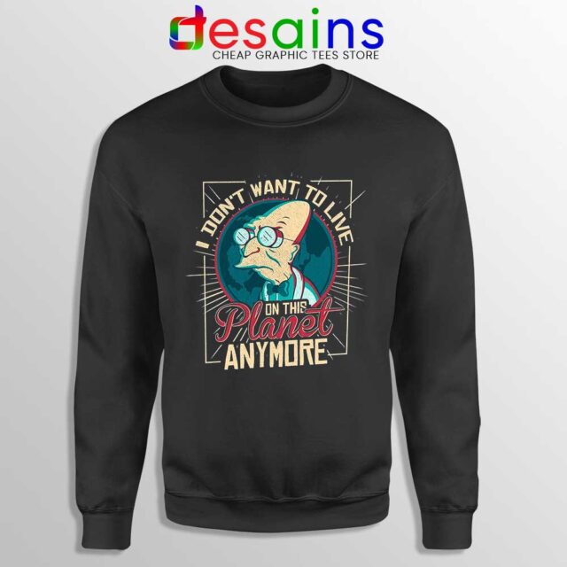 Funny Professor Hubert Meme Black Sweatshirt