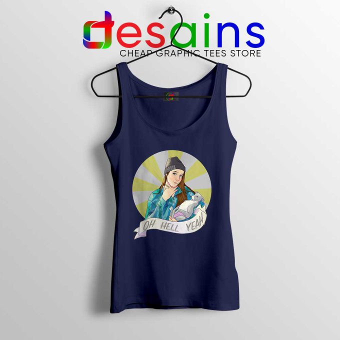 Jenna Marbles Oh Hell Yeah Navy Tank Top Madonna and Child Tops