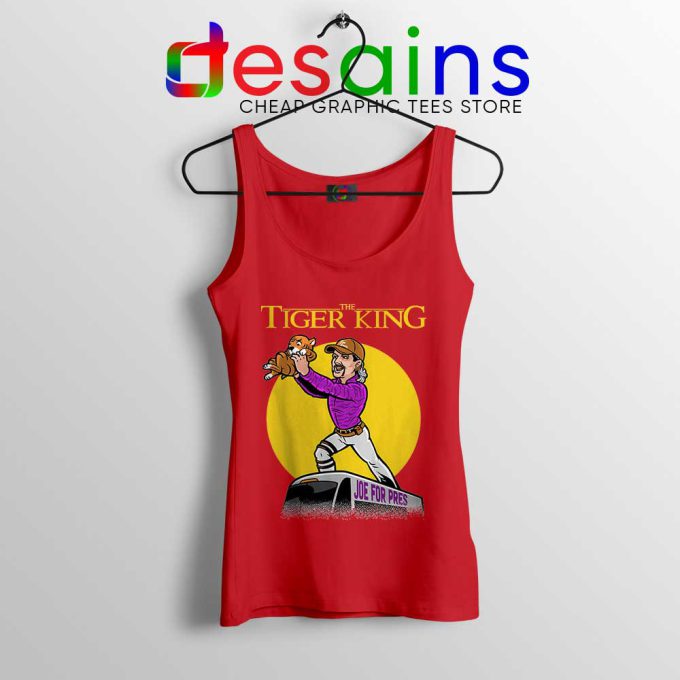 Joe Exotic The Lion King Red Tank Top The Tiger King Tops