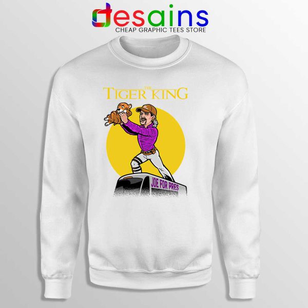 Joe Exotic The Lion King White Sweatshirt The Tiger King Sweaters