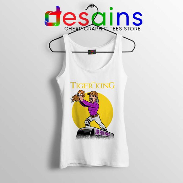 Joe Exotic The Lion King White Tank Top The Tiger King Tops