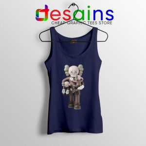 KAWS Carries Two Smaller Navy Tank Top KAWS Clean Slate Tops
