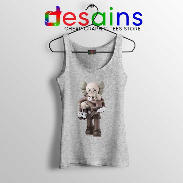 KAWS Carries Two Smaller Sport Grey Tank Top KAWS Clean Slate Tops