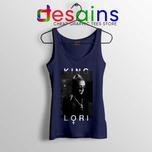 King Lori Navy Tank Top Merch Album Loredana Zefi Tops S-3XL