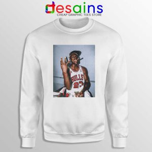 Michael Jordan Smoke Three Peat Sweatshirt Chicago Bulls Sweaters