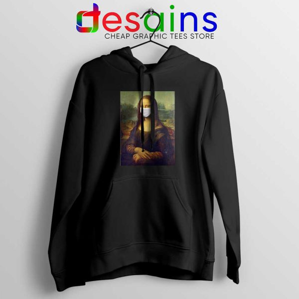 Mona Lisa Corona Virus Black Hoodie Leonardo da Vinci Jacket