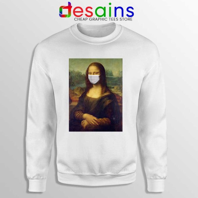 Mona Lisa Corona Virus Sweatshirt Leonardo da Vinci Sweaters S-3XL