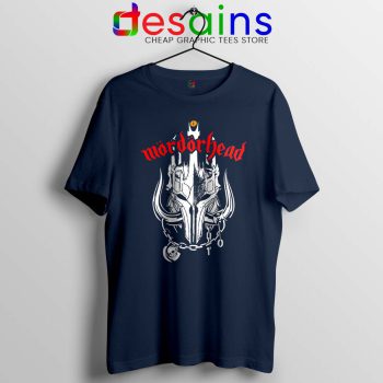 MordorHead Middle Earth Navy Tshirt Lord of the Rings Tee Shirts