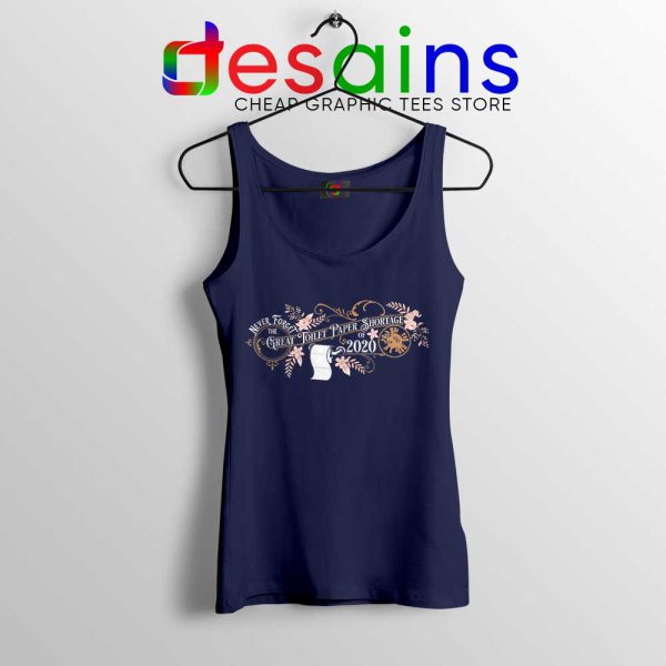 Never Forget Covid 19 Navy Tank Top Coronavirus Disease Tops