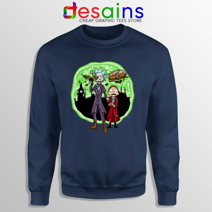 Other Worlds Rick And Morty Navy Sweatshirt Get Schwifty Sweaters