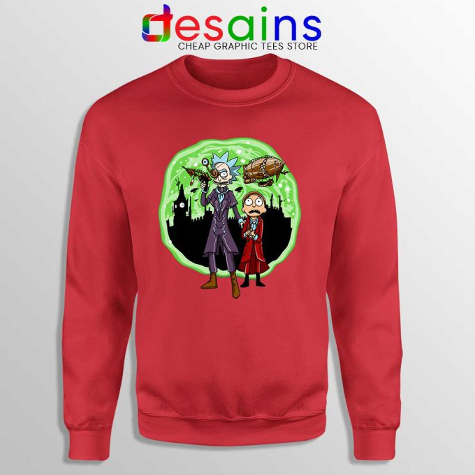 Other Worlds Rick And Morty Red Sweatshirt Get Schwifty Sweaters