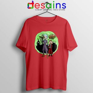 Other Worlds Rick And Morty Red Tshirt Get Schwifty Tees