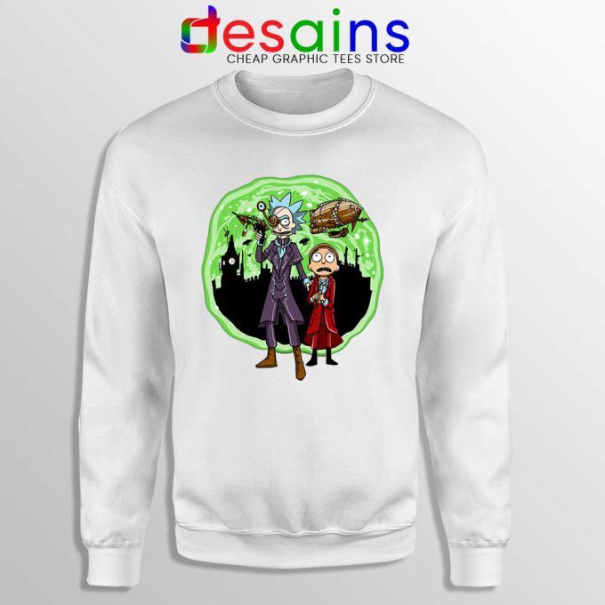 Other Worlds Rick And Morty White Sweatshirt Get Schwifty Sweaters