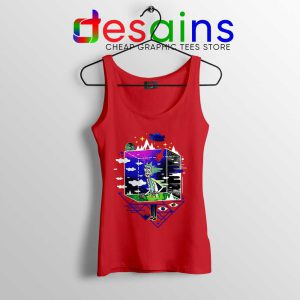 Rick Sanchez Dimensional Red Tank Top Rick and Morty Tops