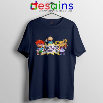 Rugrats Distressed Navy Tshirt TV Series Rugrats Tee Shirts S-3XL