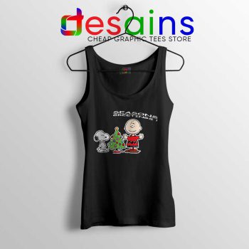Snoopy And Charlie Brown Christmas Tank Top Holiday Gifts Tops S-3XL