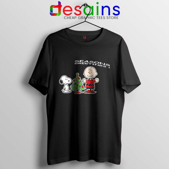 Snoopy And Charlie Brown Christmas Tshirt Holiday Gifts Tee Shirts S-3XL