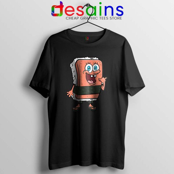 SpamBob Square Tshirt Funny Spam Musubi Tee Shirts S-3XL