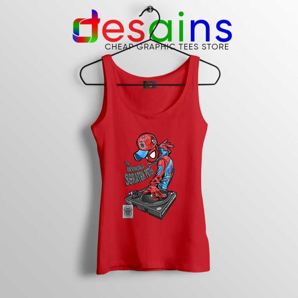 Spider Man Dj Marvel Comics Red Tank Top Peter Parker Tops