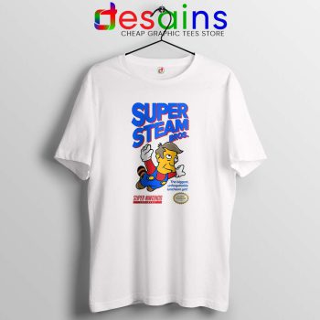 Super Simpsons Bros Tshirt Super Mario Nintendo Tee Shirts S-3XL