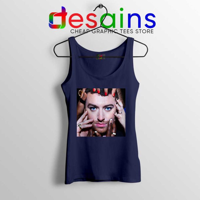 To Die For Sam Smith Navy Tank Top Upcoming Album Tops S-3XL