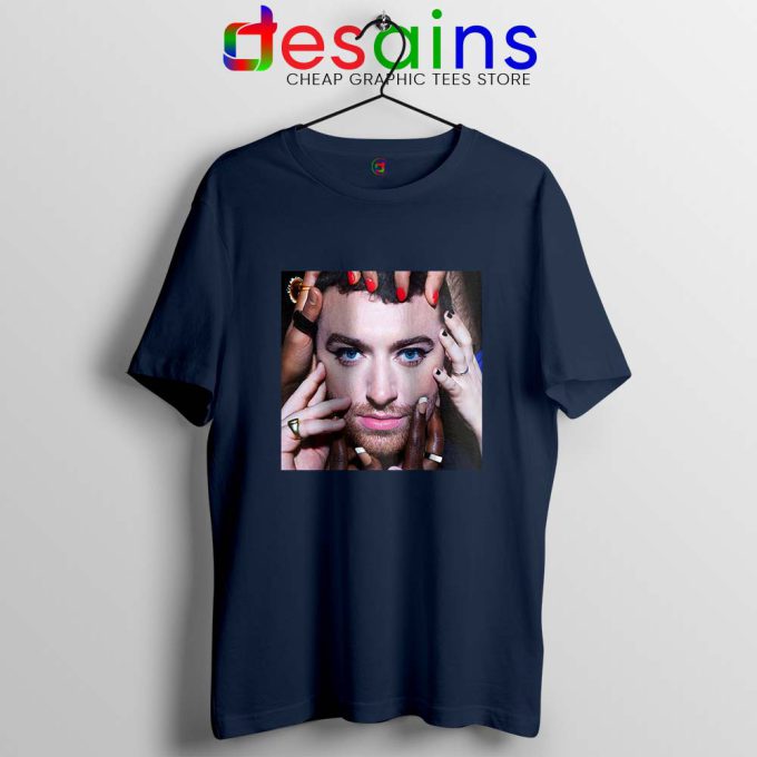 To Die For Sam Smith Navy Tshirt Upcoming Album Tees