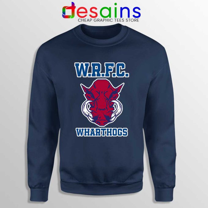 Wharton WRFC Navy Sweatshirt Wharthogs Brotherhood Sweaters