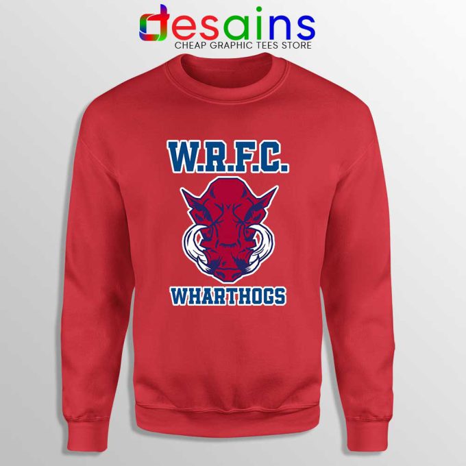 Wharton WRFC Red Sweatshirt Wharthogs Brotherhood Sweaters