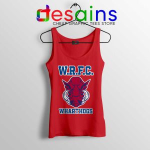 Wharton WRFC Red Tank Top Wharthogs Brotherhood Tops
