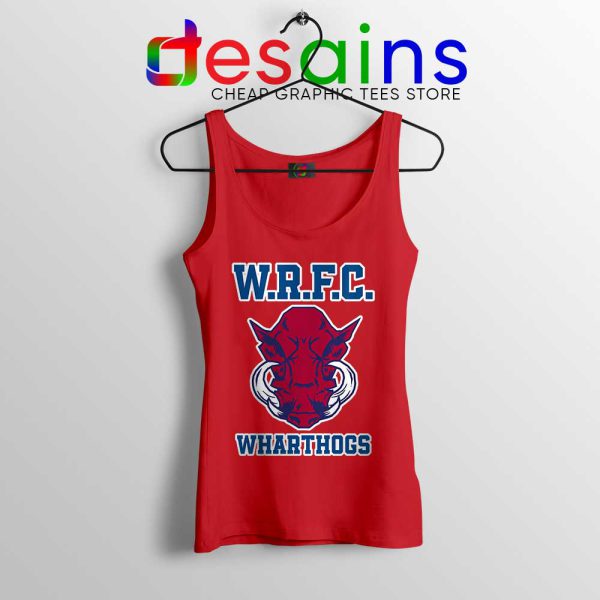 Wharton WRFC Red Tank Top Wharthogs Brotherhood Tops