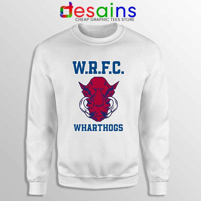 Wharton WRFC White Sweatshirt Wharthogs Brotherhood Sweaters
