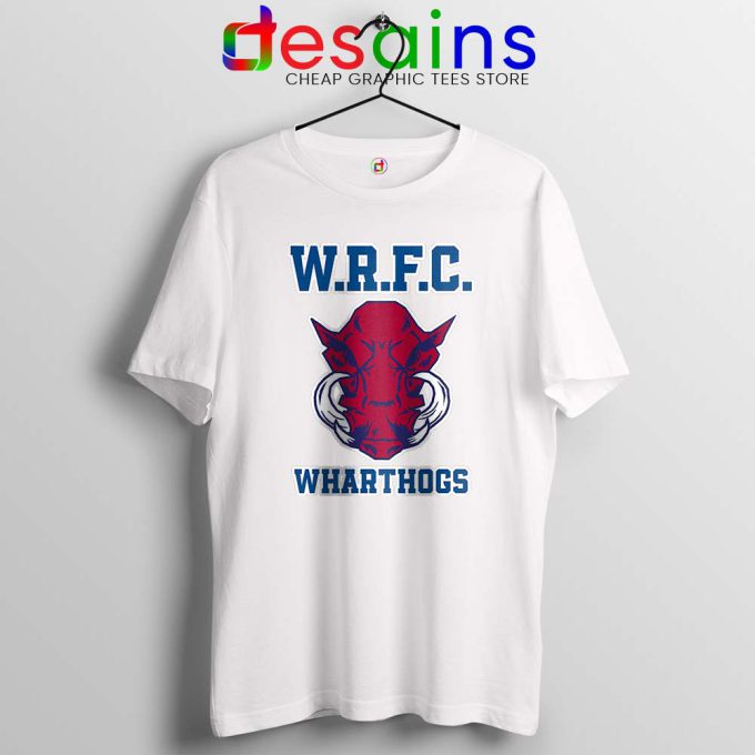 Wharton WRFC White Tshirt Wharthogs Brotherhood Tees