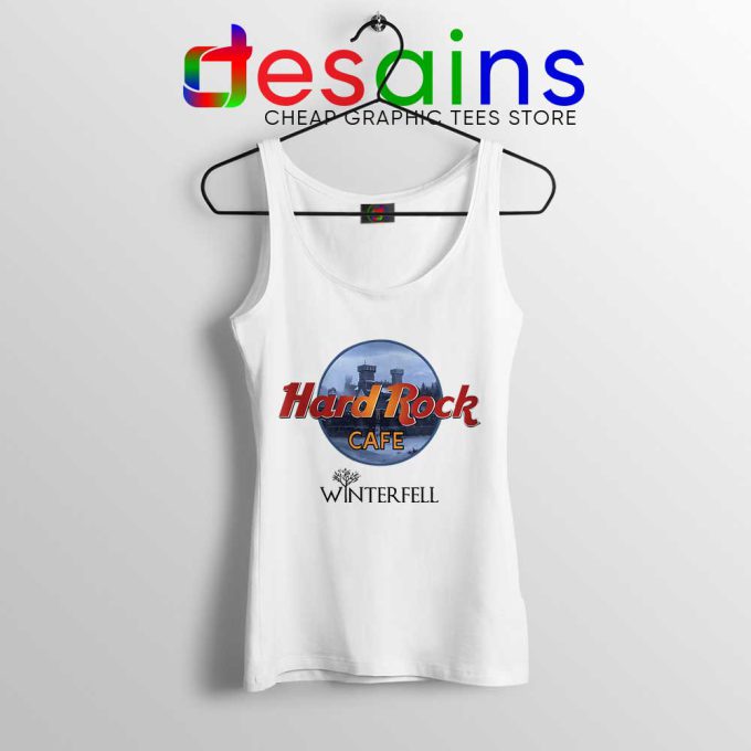 Winterfell Hard Rock Cafe White Tank Top Game of Thrones Tops
