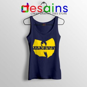 Wuhan Clan Covid 19 Navy Tank Top Coronavirus Wu-Tang Clan Tops