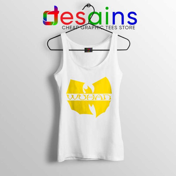 Wuhan Clan Covid 19 White Tank Top Coronavirus Wu-Tang Clan Tops