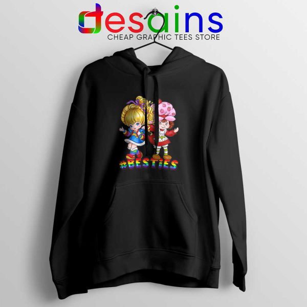 Besties Forever Girls Black Hoodie Best Friend Jacket S-2XL