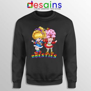 Besties Forever Girls Black Sweatshirt Best Friend Sweaters S-3XL