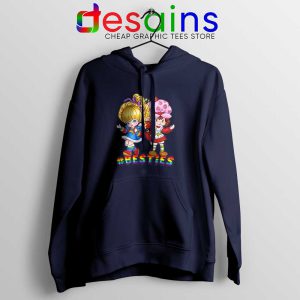 Besties Forever Girls Navy Hoodie Best Friend Jacket S-2XL