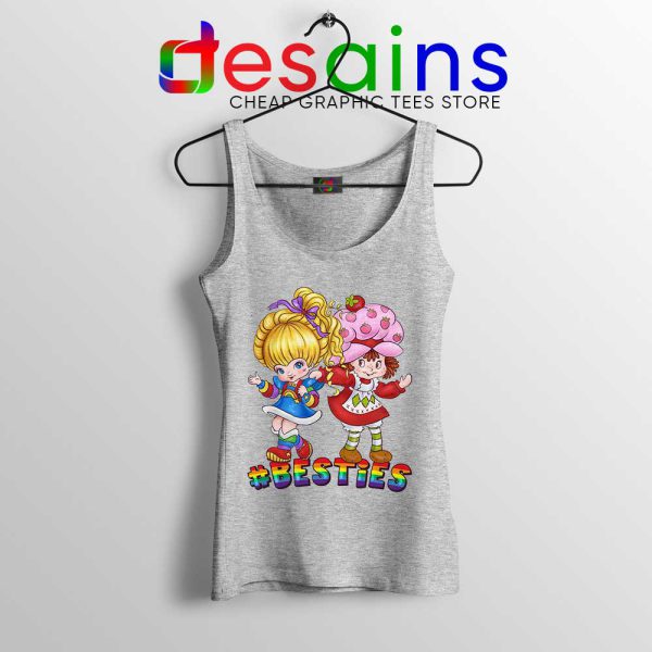 Besties Forever Girls Sport Grey Tank Top Best Friend Tops S-3XL