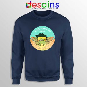 Goblin Sleep When You Want Navy Sweatshirt It’s Lunday Sweaters